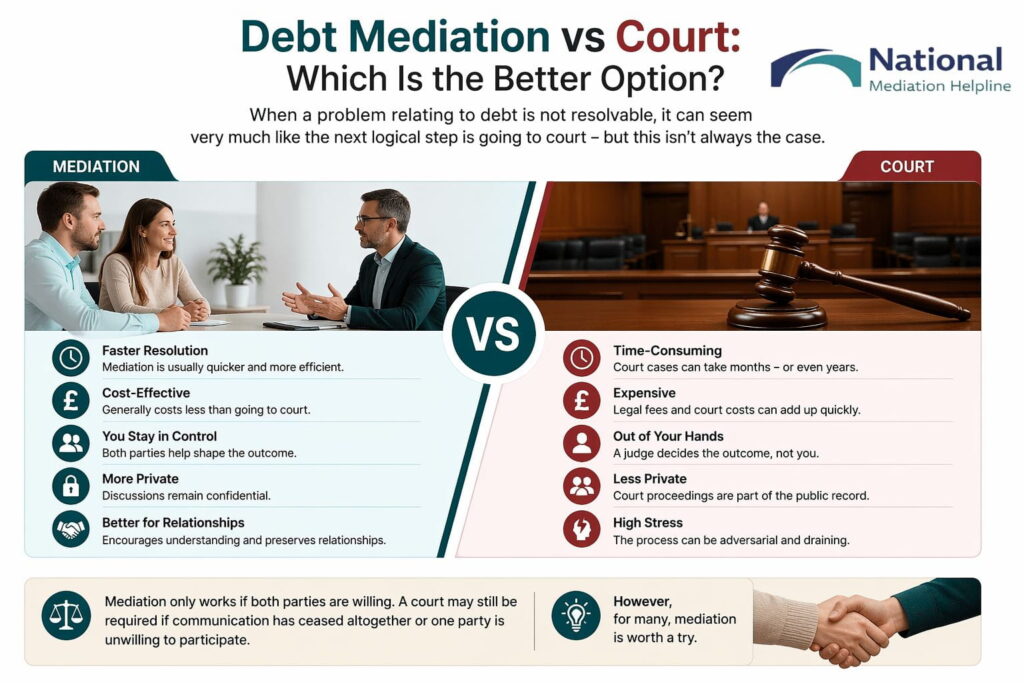 Debt Mediation vs Court: Which Is the Better Option Cornwall