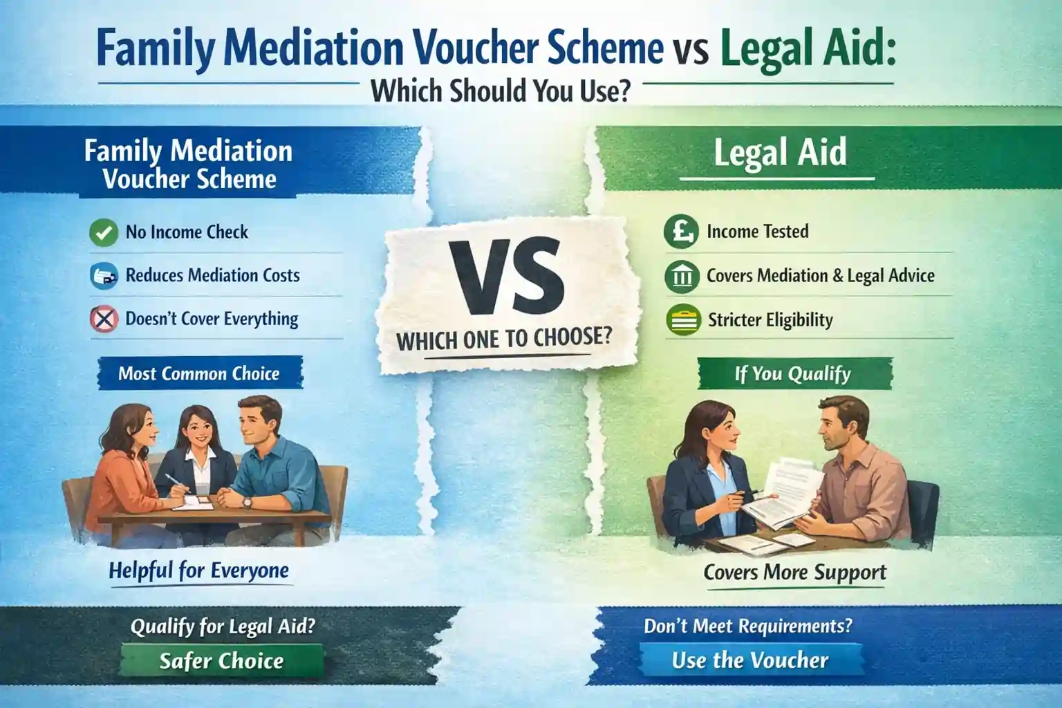Family Mediation Voucher Scheme vs Legal Aid: Which Should You Use Cornwall?
