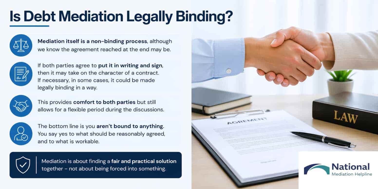 Is Debt Mediation Legally Binding Cornwall