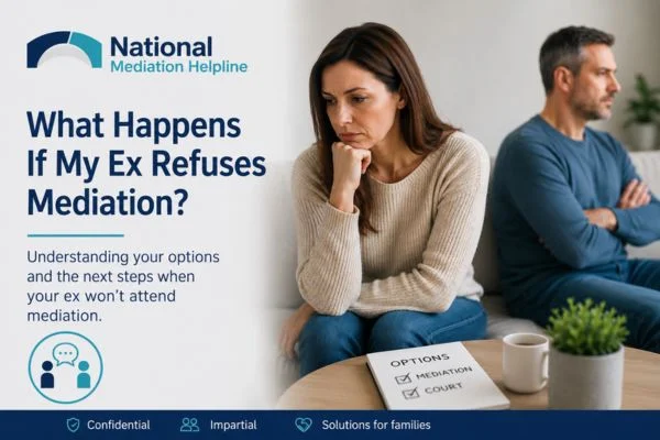 what if my ex refuses mediation Cornwall?